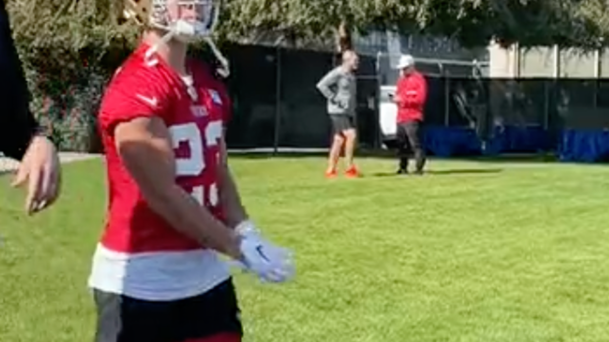 Video: First Look At Christian McCaffrey In 49ers Uniform