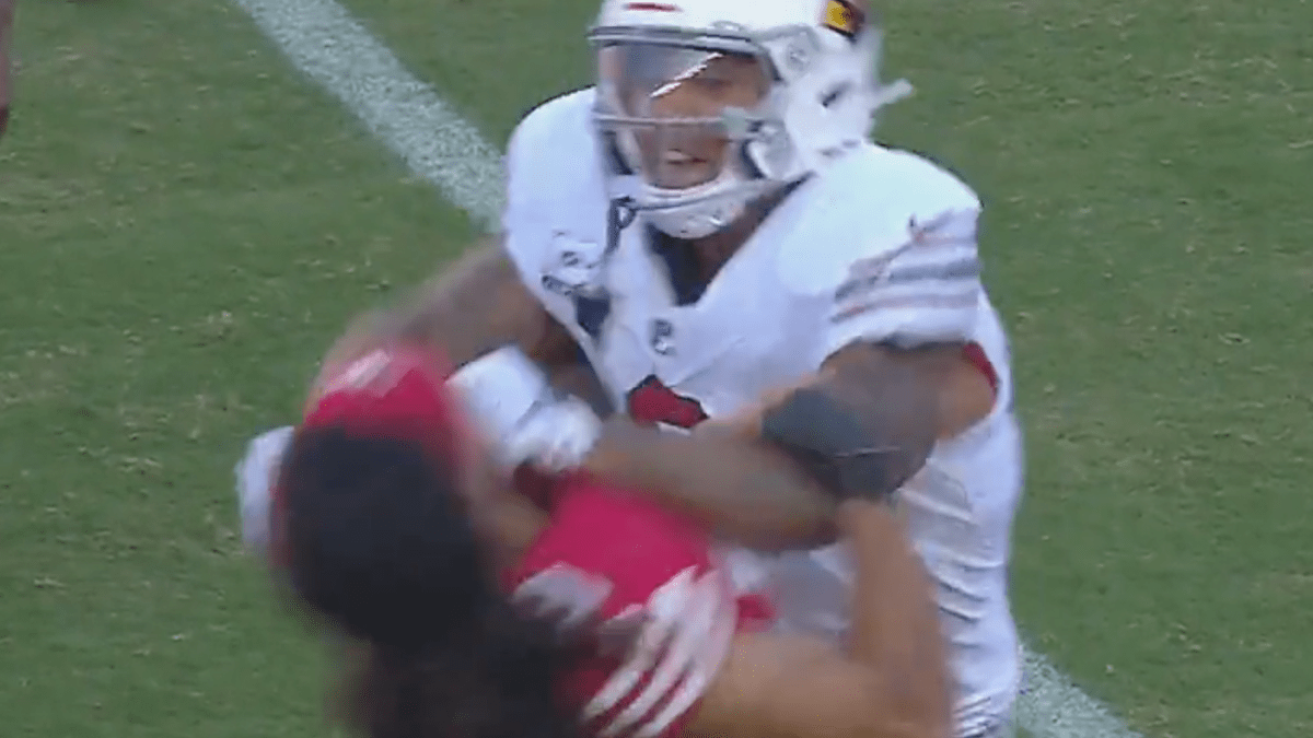 49ers' Talanoa Hufanga dunks on Cardinals' James Conner after postgame  scuffle – NBC Sports Bay Area & California