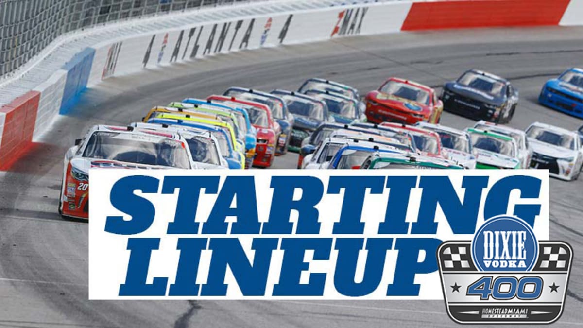 NASCAR Starting Lineup for Sunday s Dixie Vodka 400 at Homestead