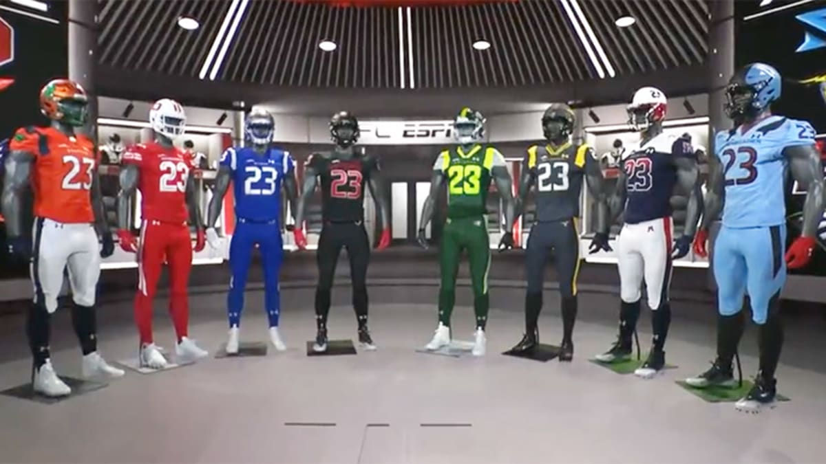 XFL Football Grading the Uniforms AthlonSports Expert
