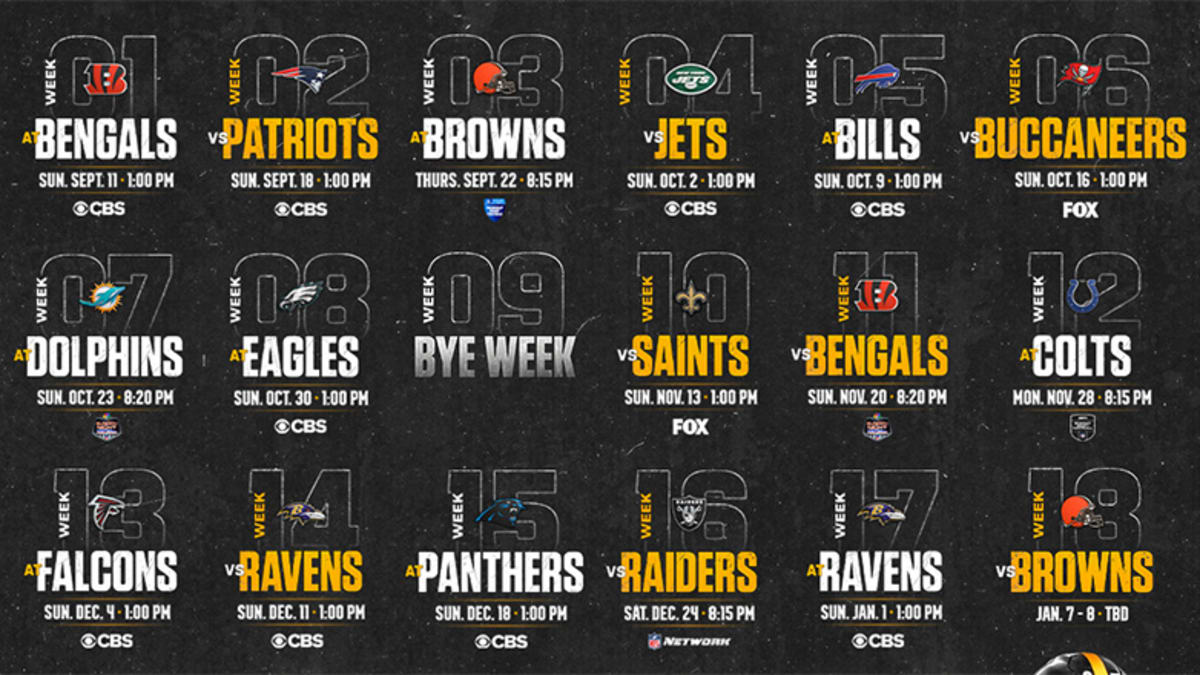 Pittsburgh Steelers Schedule 2022 AthlonSports Expert