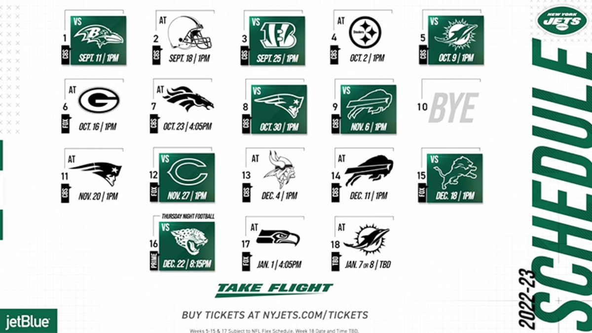 New York Jets Schedule 2022 AthlonSports Expert