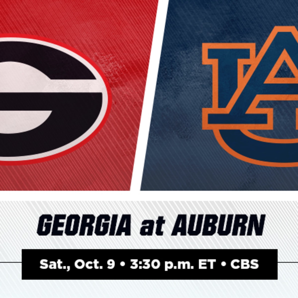 BREAKING: Georgia Bulldogs to take on Auburn Tigers at 3:30 on CBS