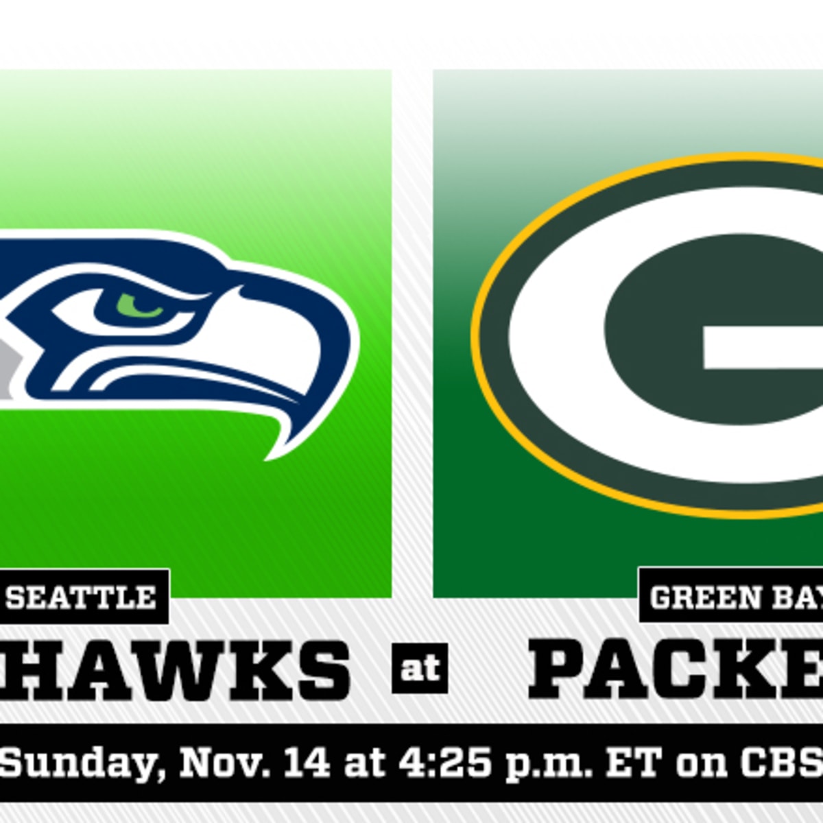 What time is the Seattle Seahawks vs. Green Bay Packers game