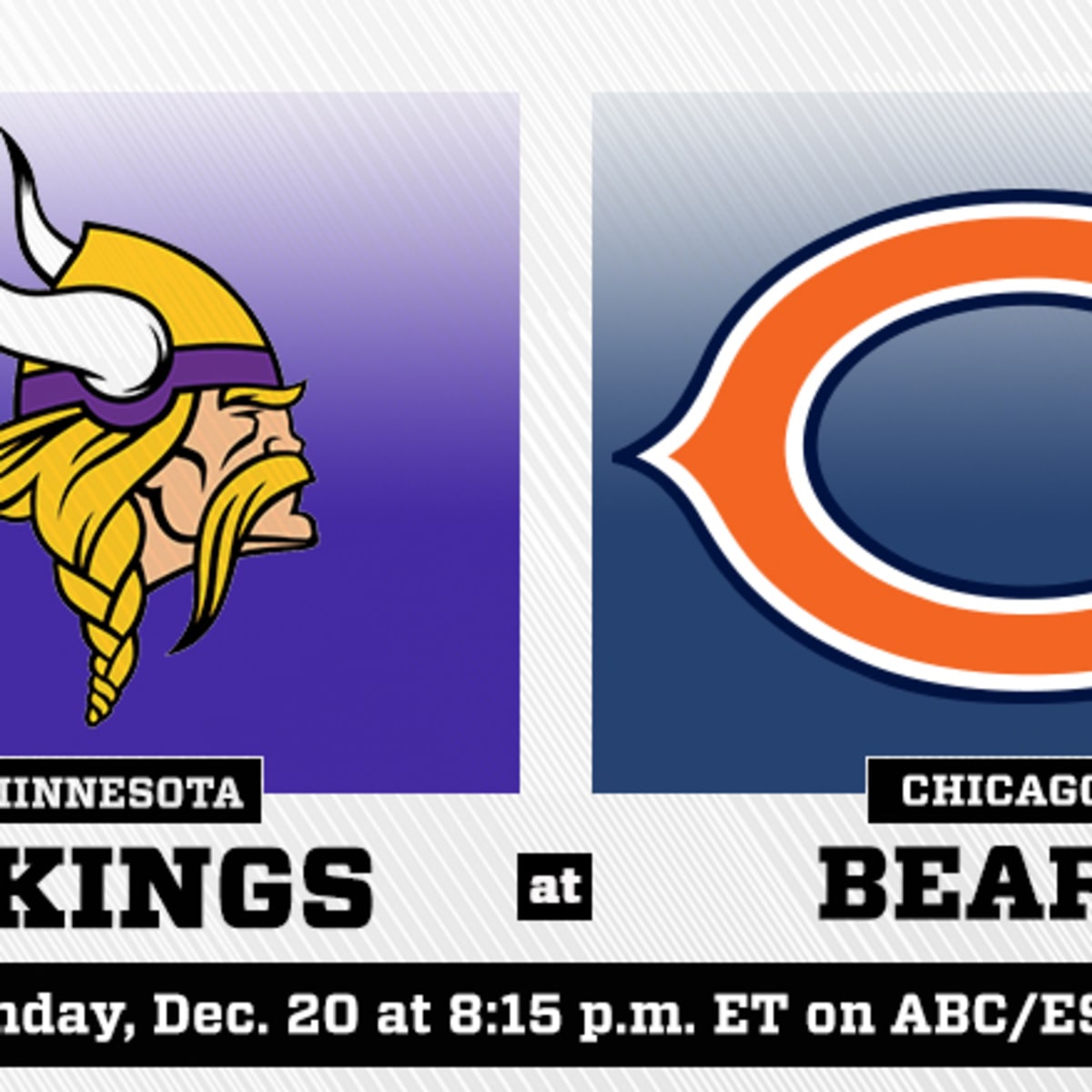 Minnesota Vikings battle Chicago Bears on Monday Night Football on