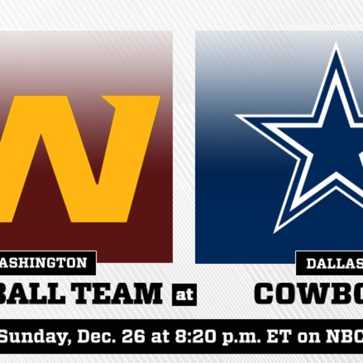 Washington Football Team vs Dallas Cowboys Schedule, TV, Radio