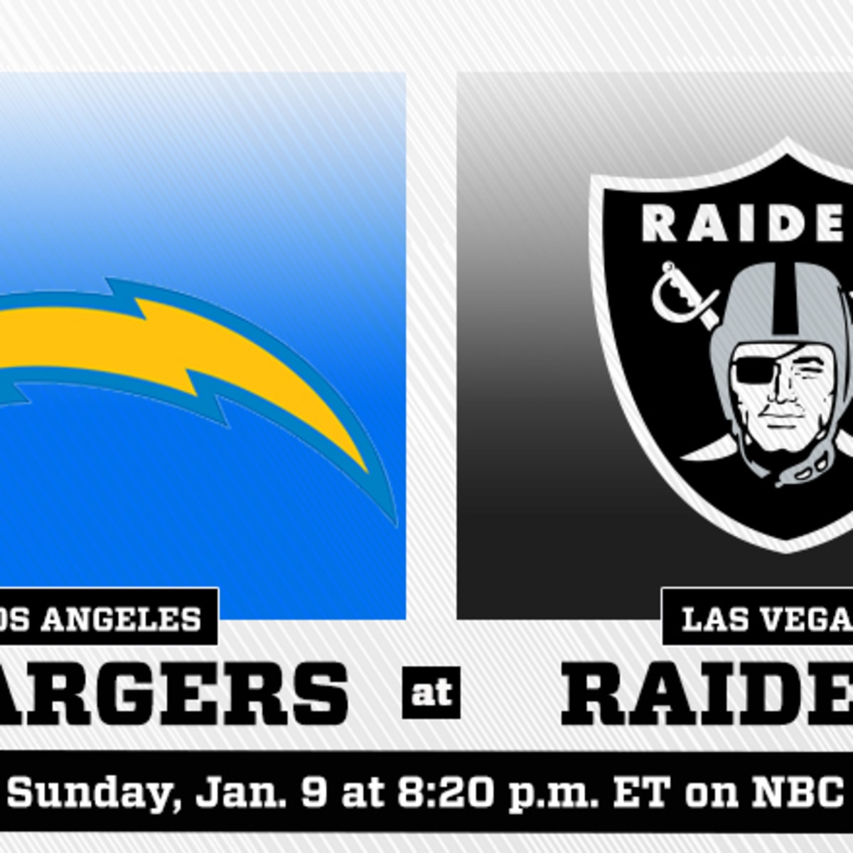 Los Angeles Chargers at Las Vegas Raiders on January 9, 2021