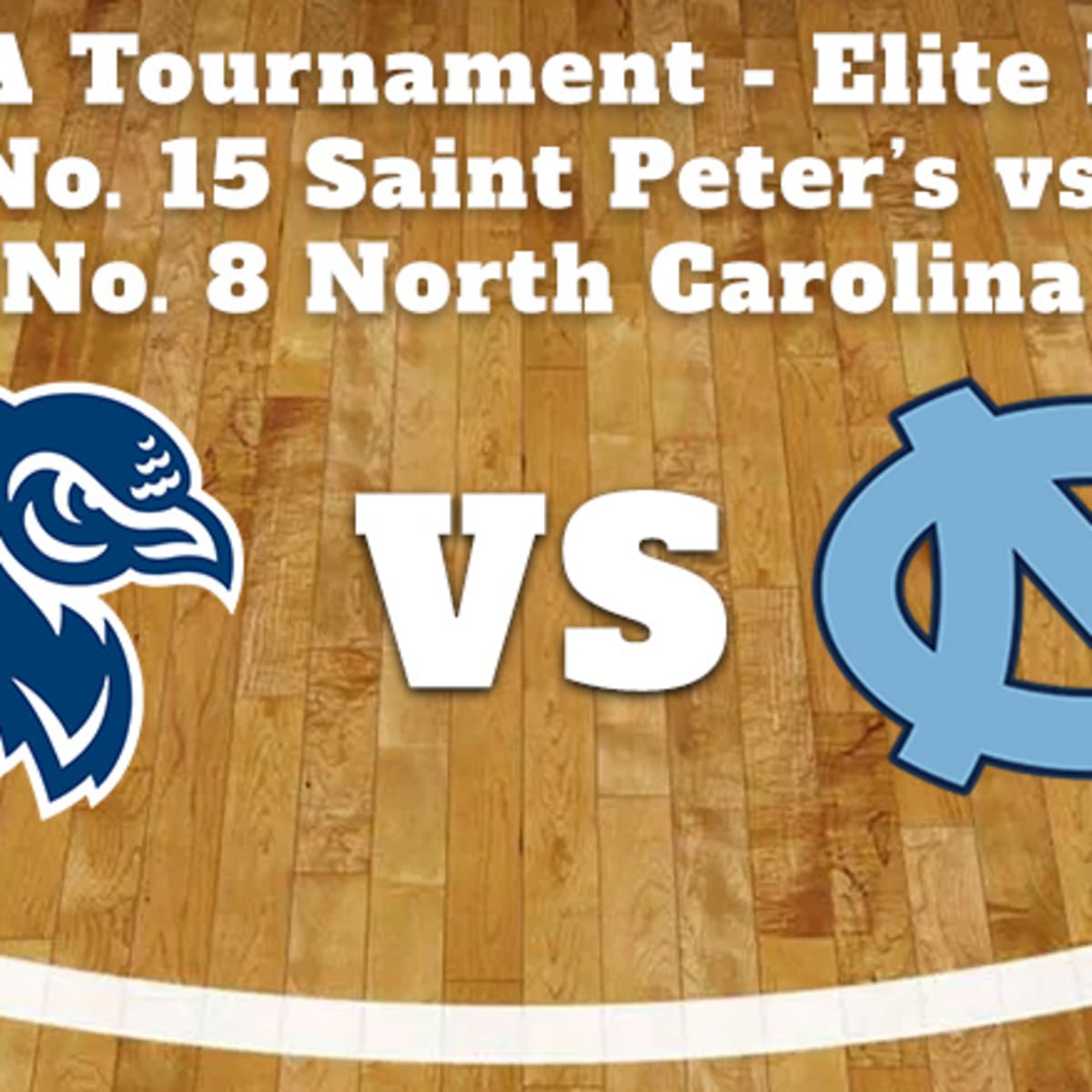 Saint Peter's Peacocks vs. North Carolina Tar Heels ...