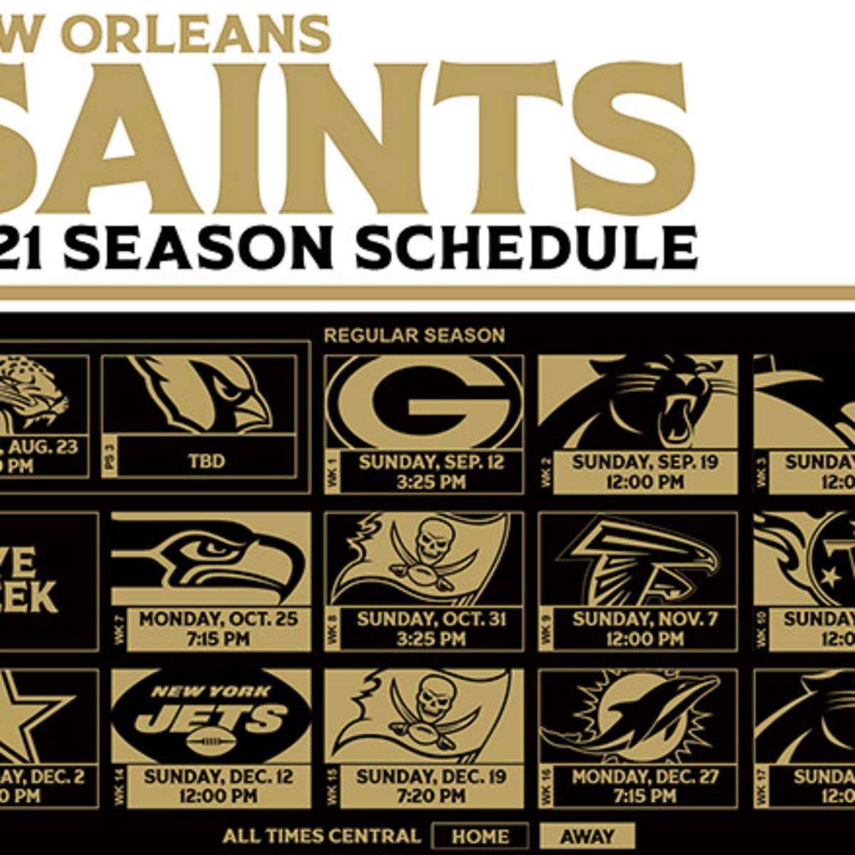 Saints Nfl Schedule 2022 New Orleans Saints Schedule 2021 - Athlonsports.com | Expert Predictions,  Picks, And Previews