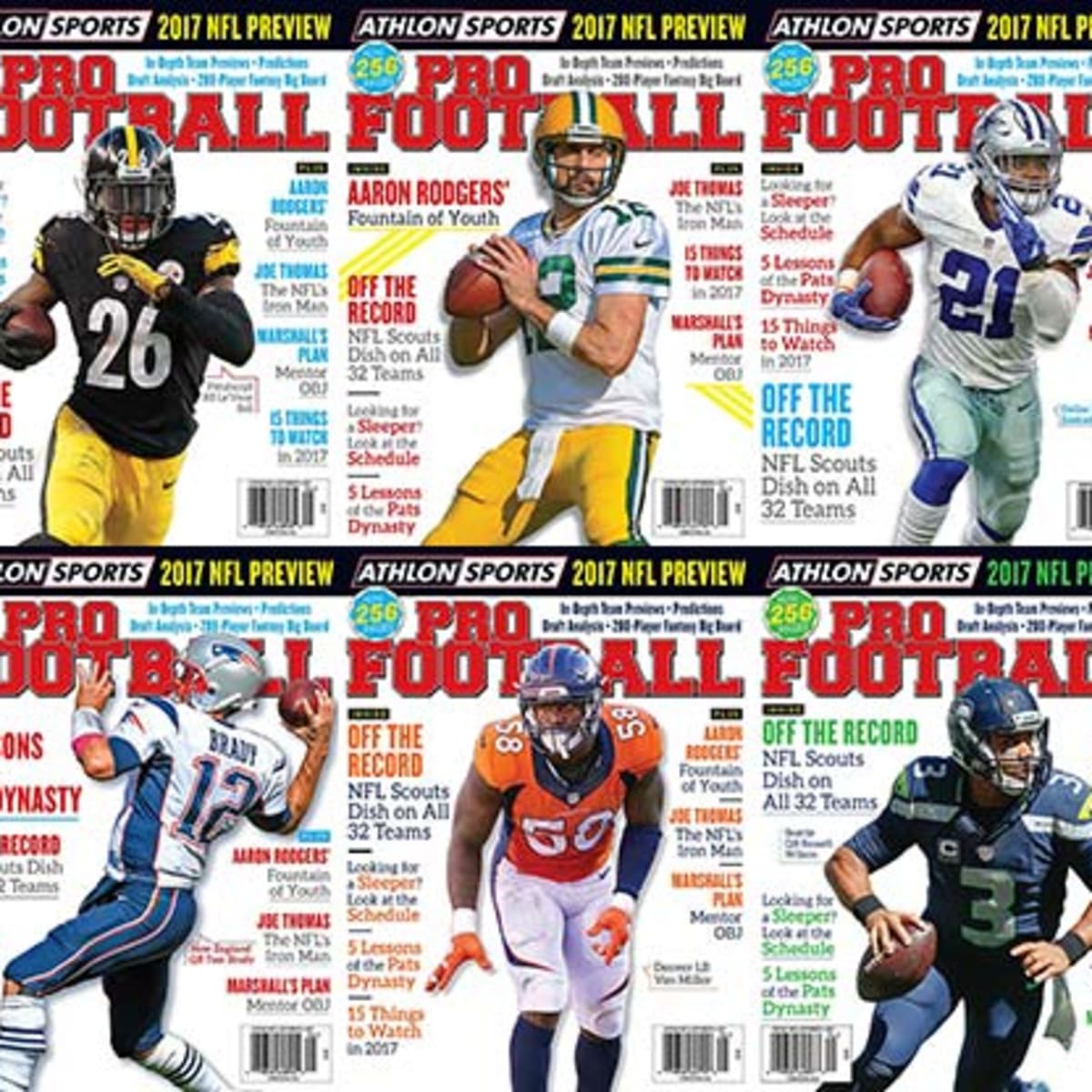 Athlon Sports 2023 NFL PRO FOOTBALL PREVIEW MAGAZINE Covers Vary