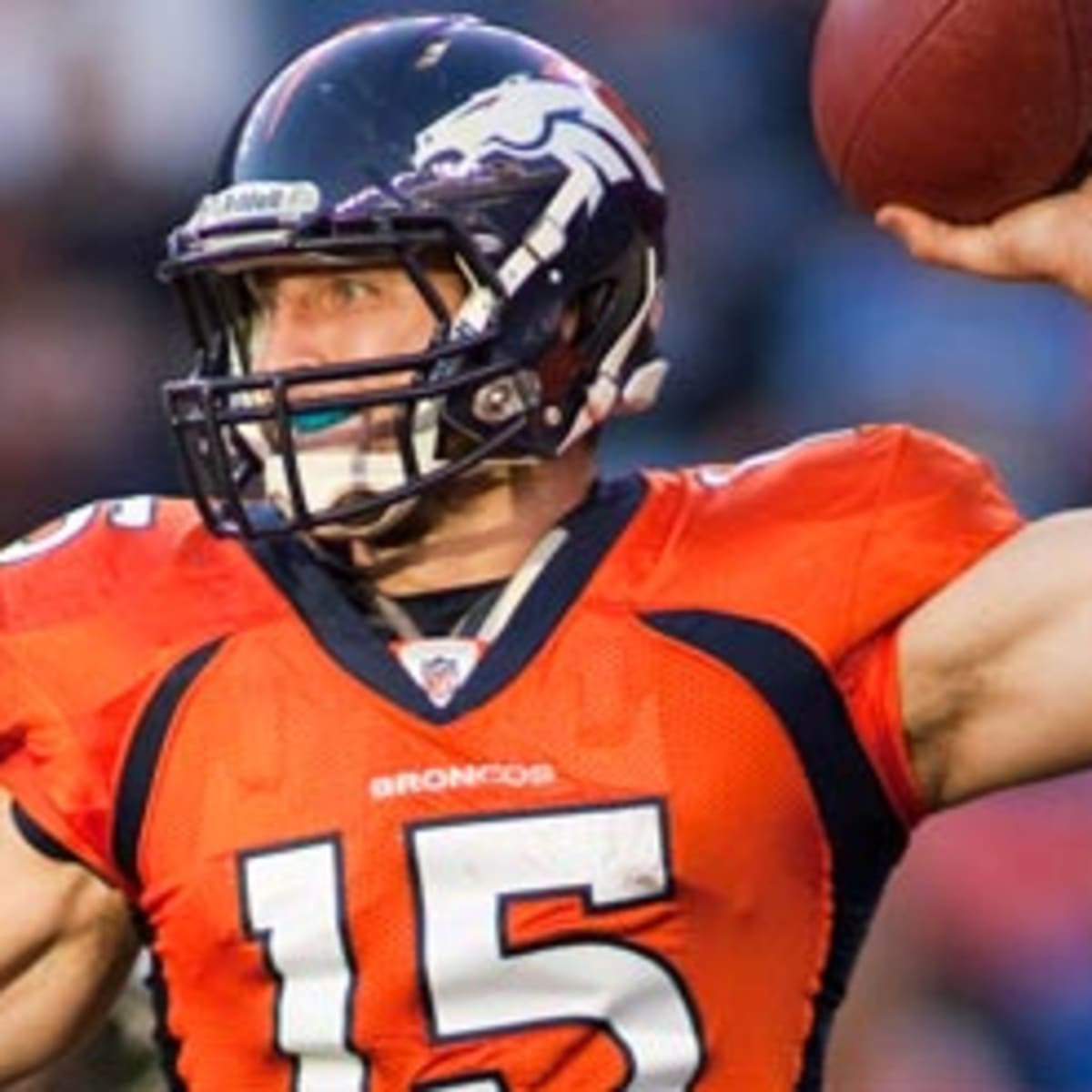 Tim Tebow is playing for the Denver Broncos after a billboard