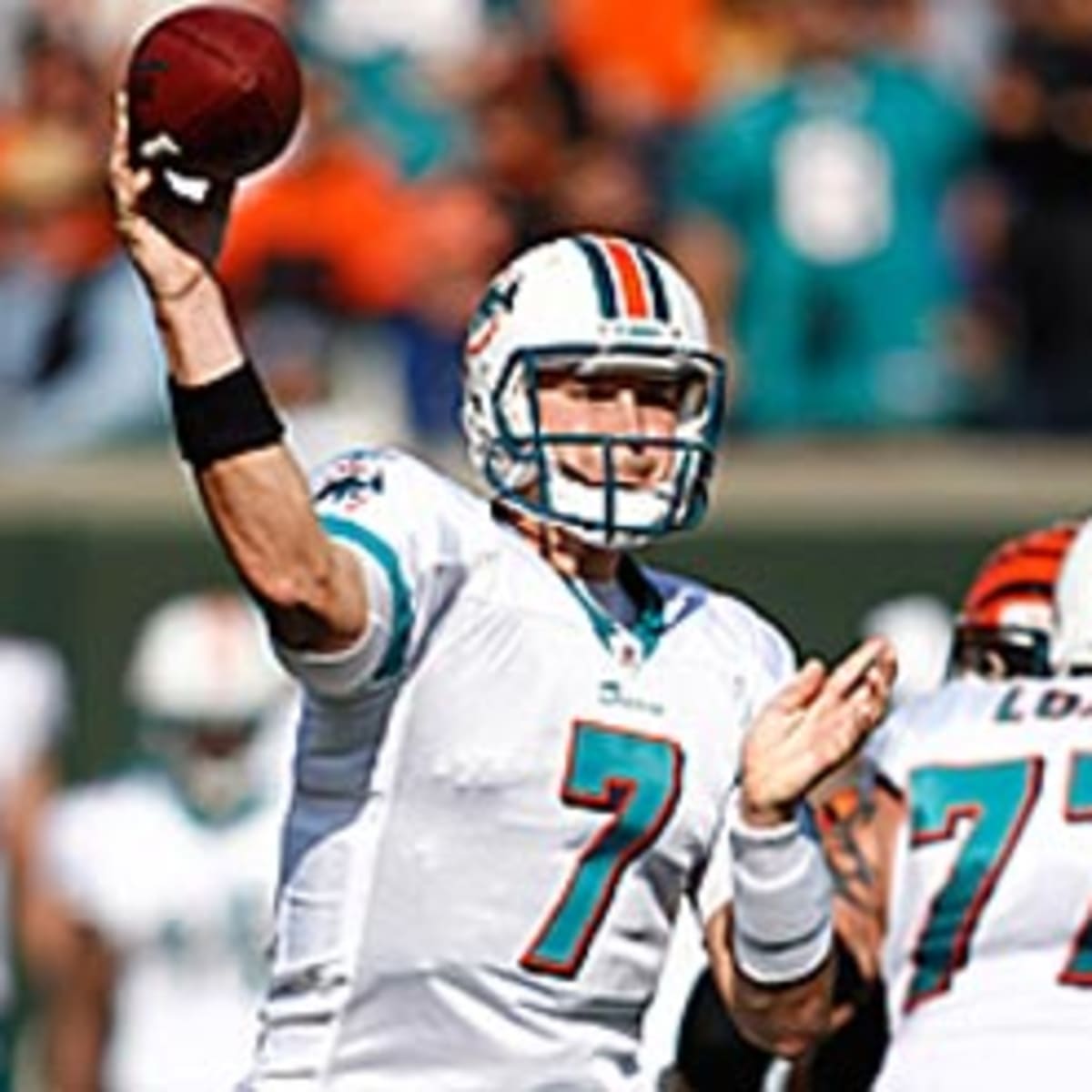 Chad Henne - Miami Dolphins White Pants - Korked Bats