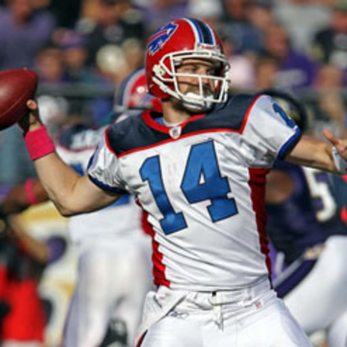 Buffalo Bills' Ryan Fitzpatrick (drafted 250th overall) looks more