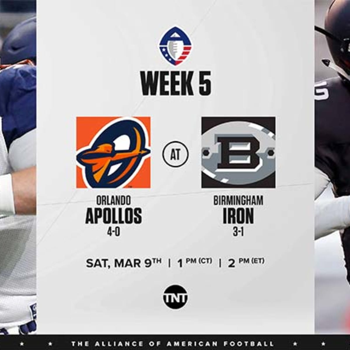 Orlando Apollos vs. Birmingham Iron AAF Football 