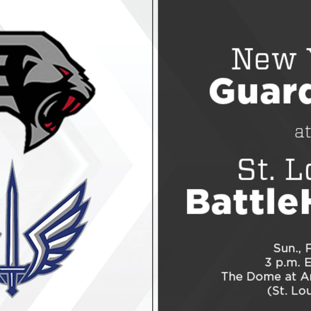 St. Louis Battlehawks vs. New York Guardians: Open Thread - Baltimore  Beatdown