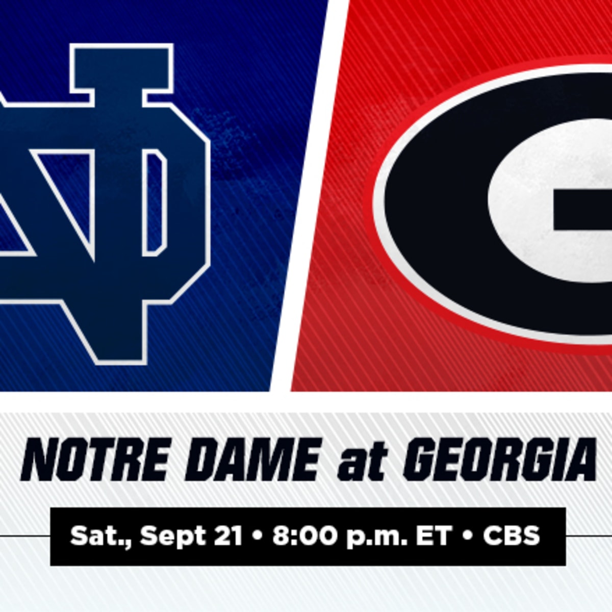 Notre Dame-Georgia to anchor SEC on CBS college football