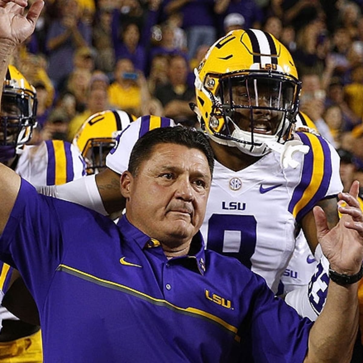 Ed Orgeron, LSU Tigers 'excited' about playing Alabama football this week