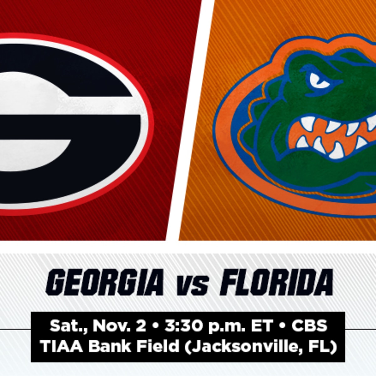 CBS to Air Florida-Georgia at 3:30 PM - Florida Gators