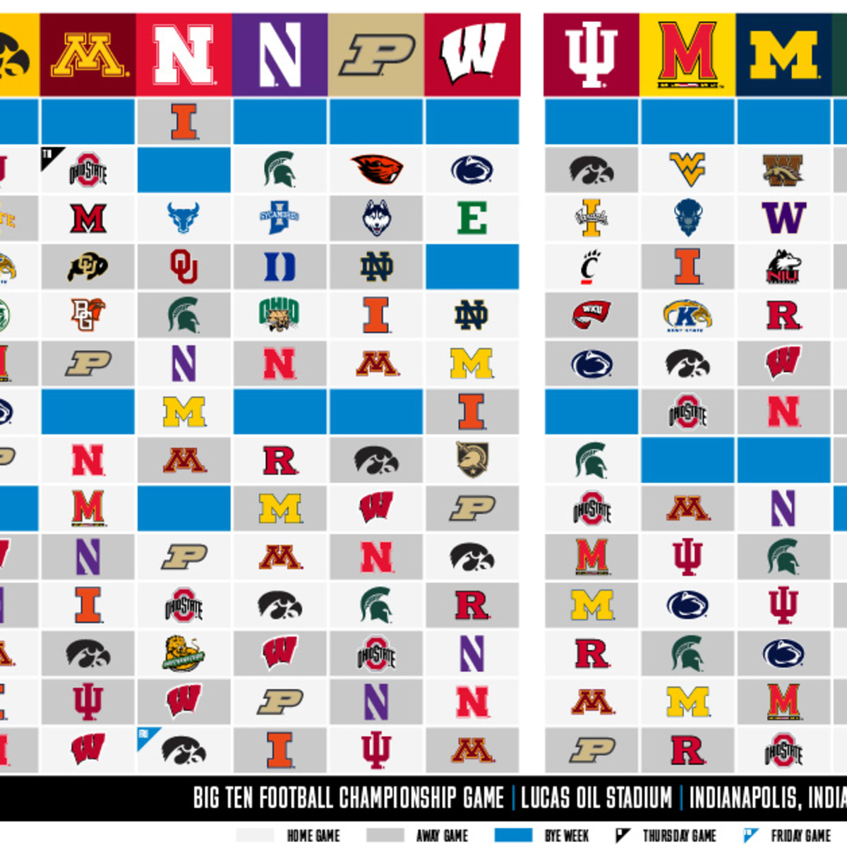 Big Ten Conference Releases 2022 Football Schedule - Big Ten