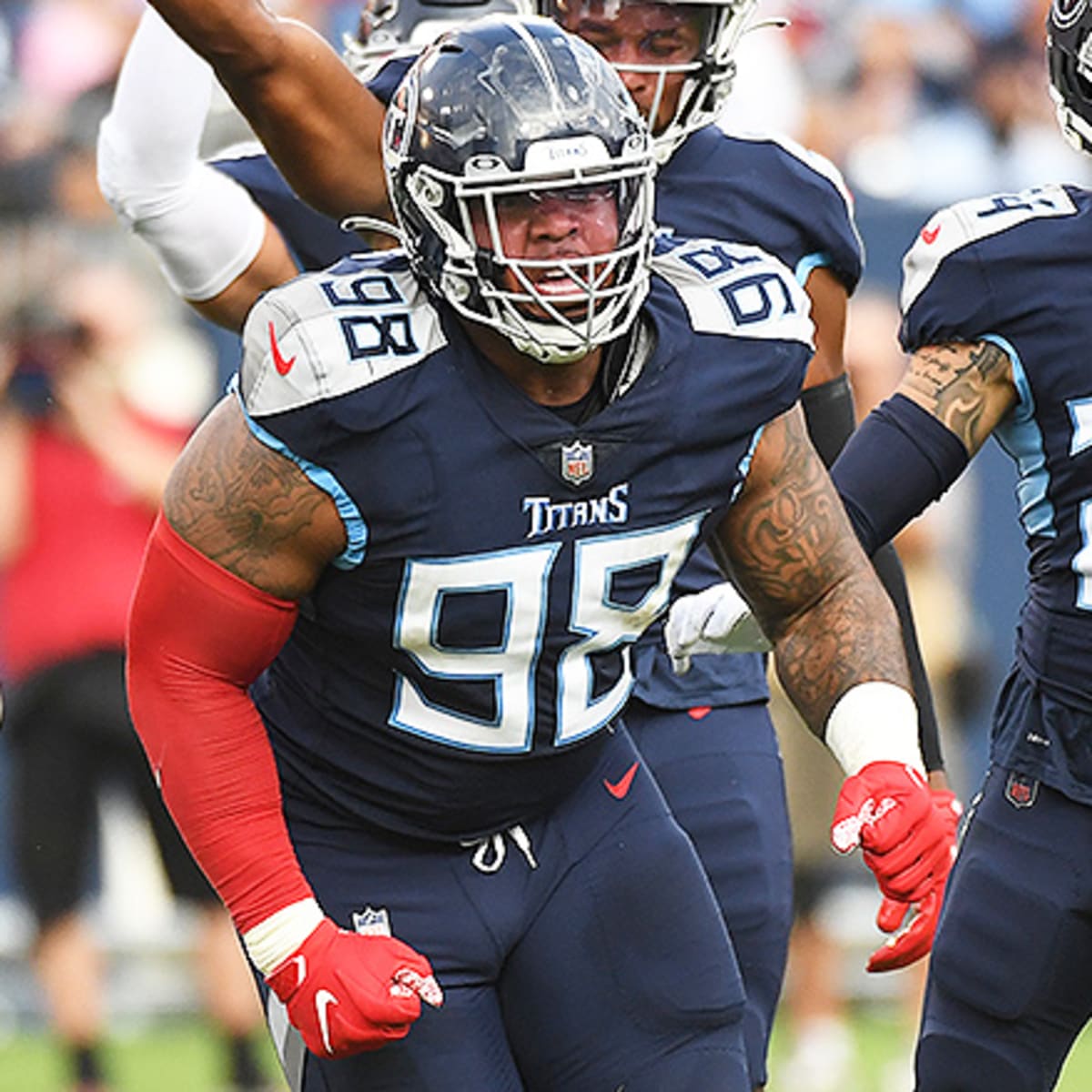 Titans free-agent LB Dupree practices after leaving PUP list