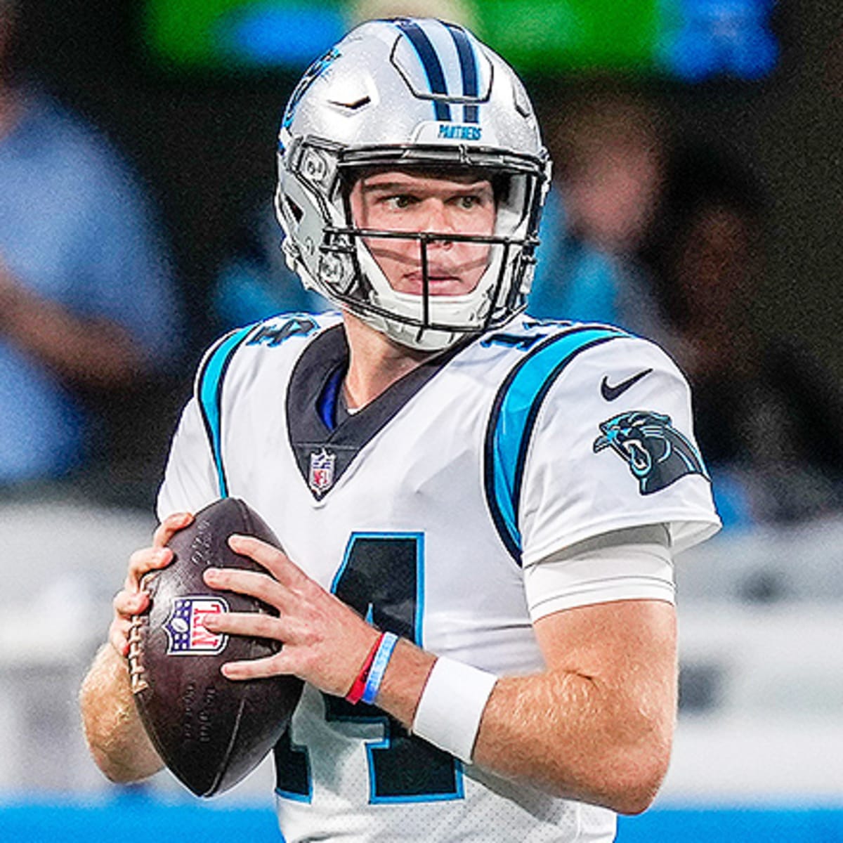 Panthers' Darnold carted off field with sprained ankle