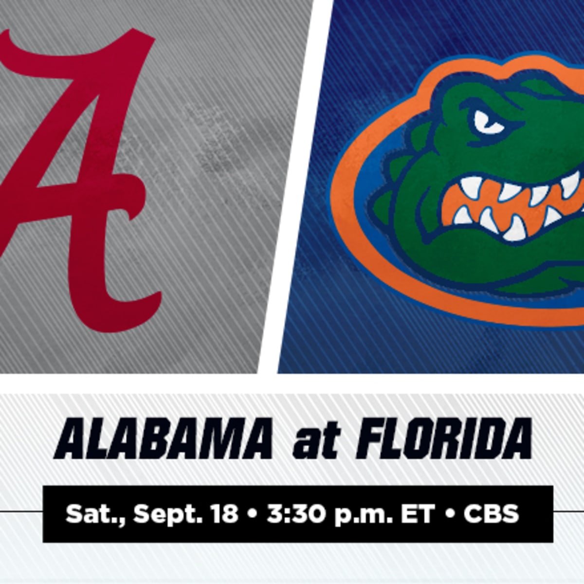 SEC on CBS intro, 1 Alabama @ 11 Florida