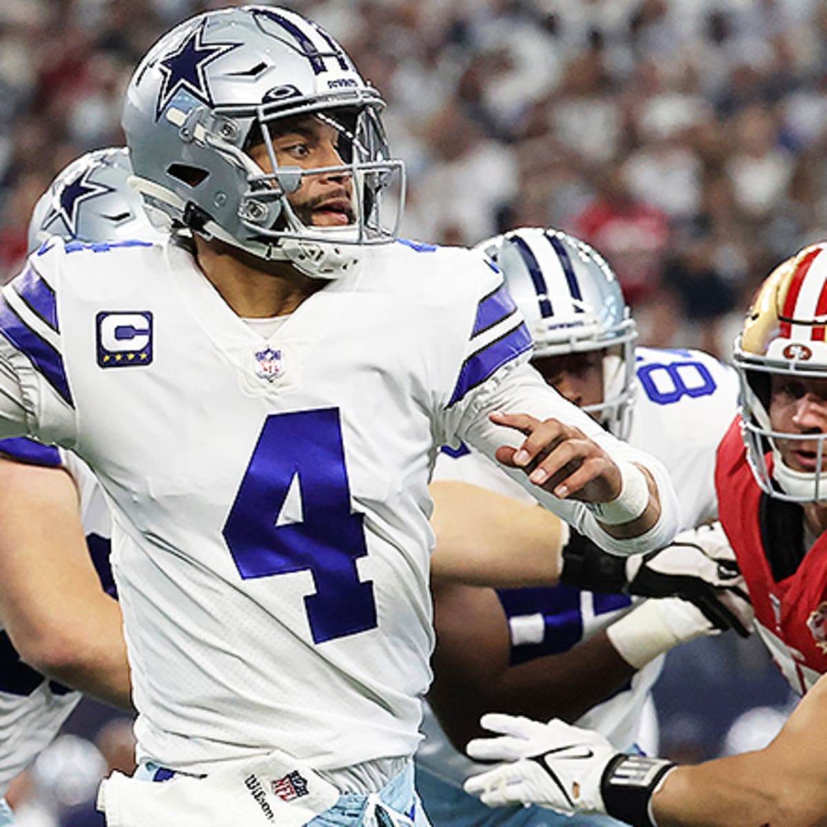 Cowboys vs. 49ers Spread Pick With Caesars Promo Code ATHLONFULL 