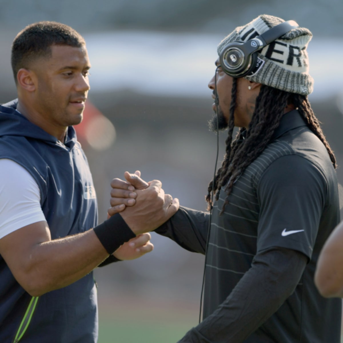 Marshawn Lynch Makes His Thoughts On Russell Wilson Very Clear