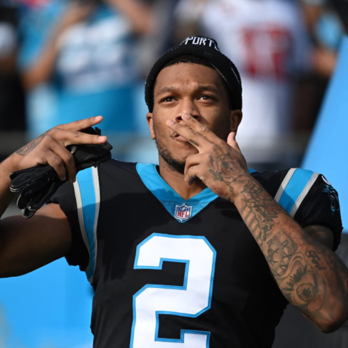 D.J. Moore reacts to blockbuster Bears-Panthers trade