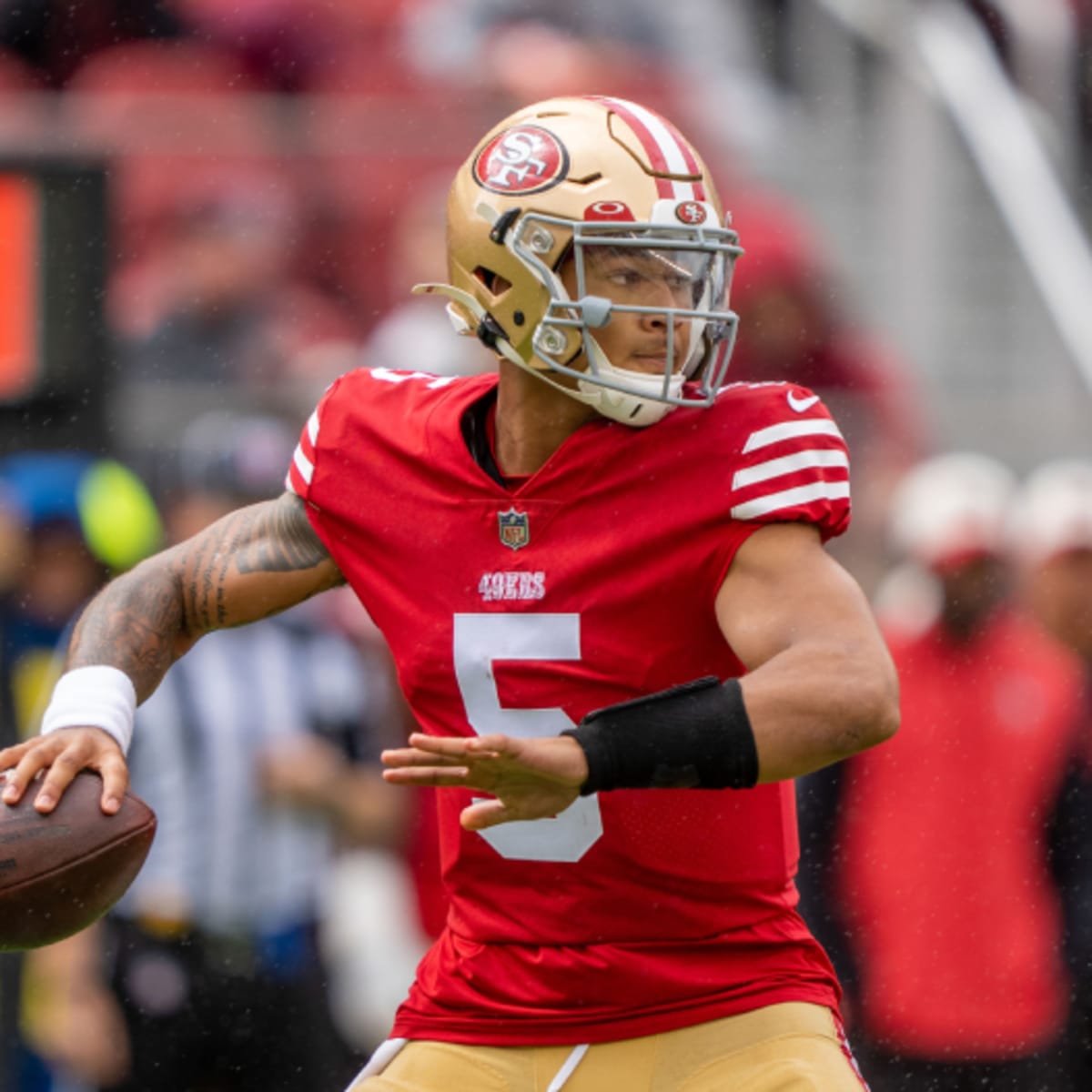 Video: 49ers' Trey Lance throws TD on first NFL pass