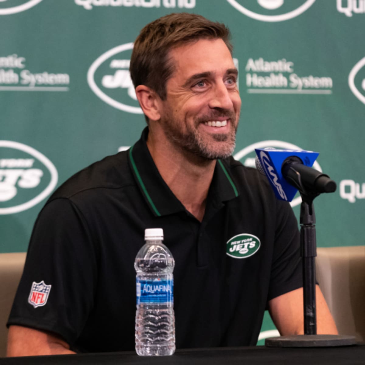 Aaron Rodgers introduced as New York Jets quarterback: 'This is a surreal  day for me'