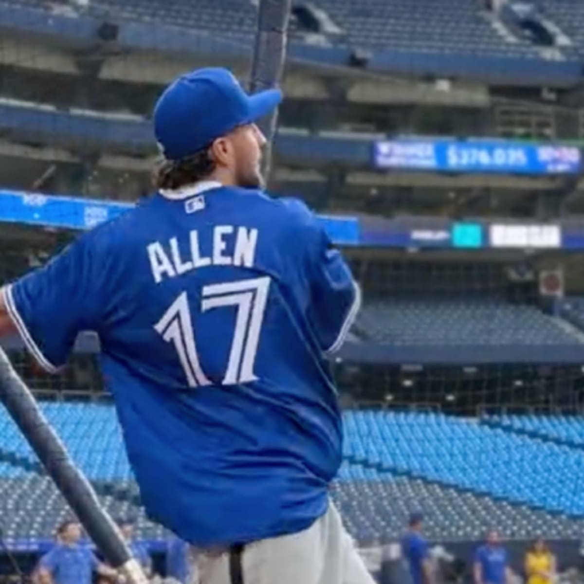 Josh Allen Blasts 4 Home Runs In Viral Batting Practice Video 