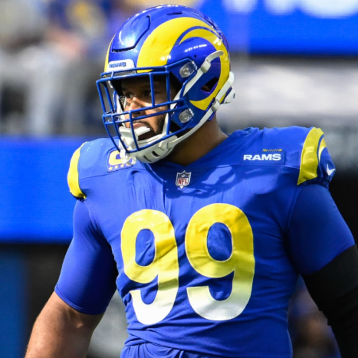 Rams defensive lineman Aaron Donald in Madden 99 Club