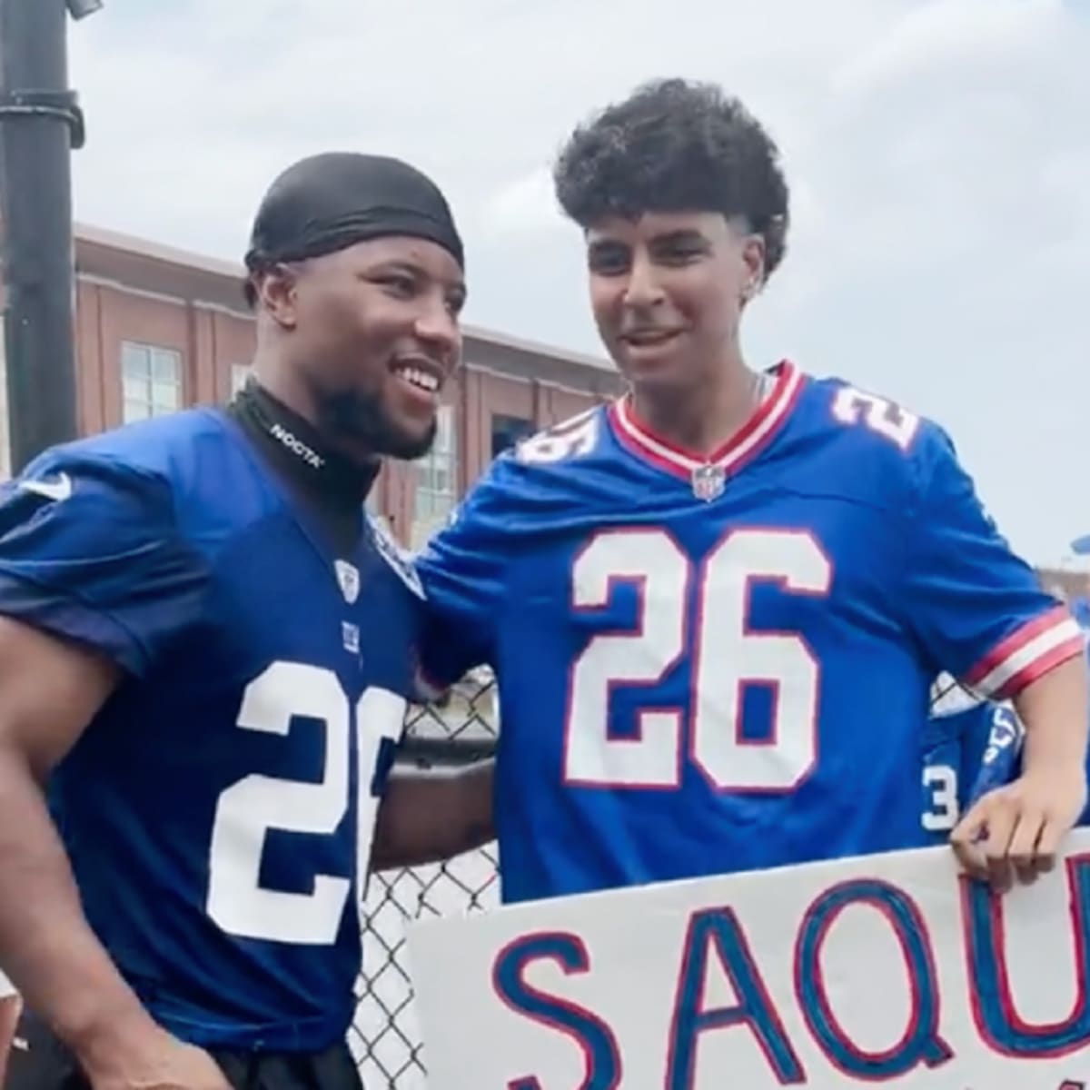 Saquon Barkley's autograph might help a Giants fan get his ex back