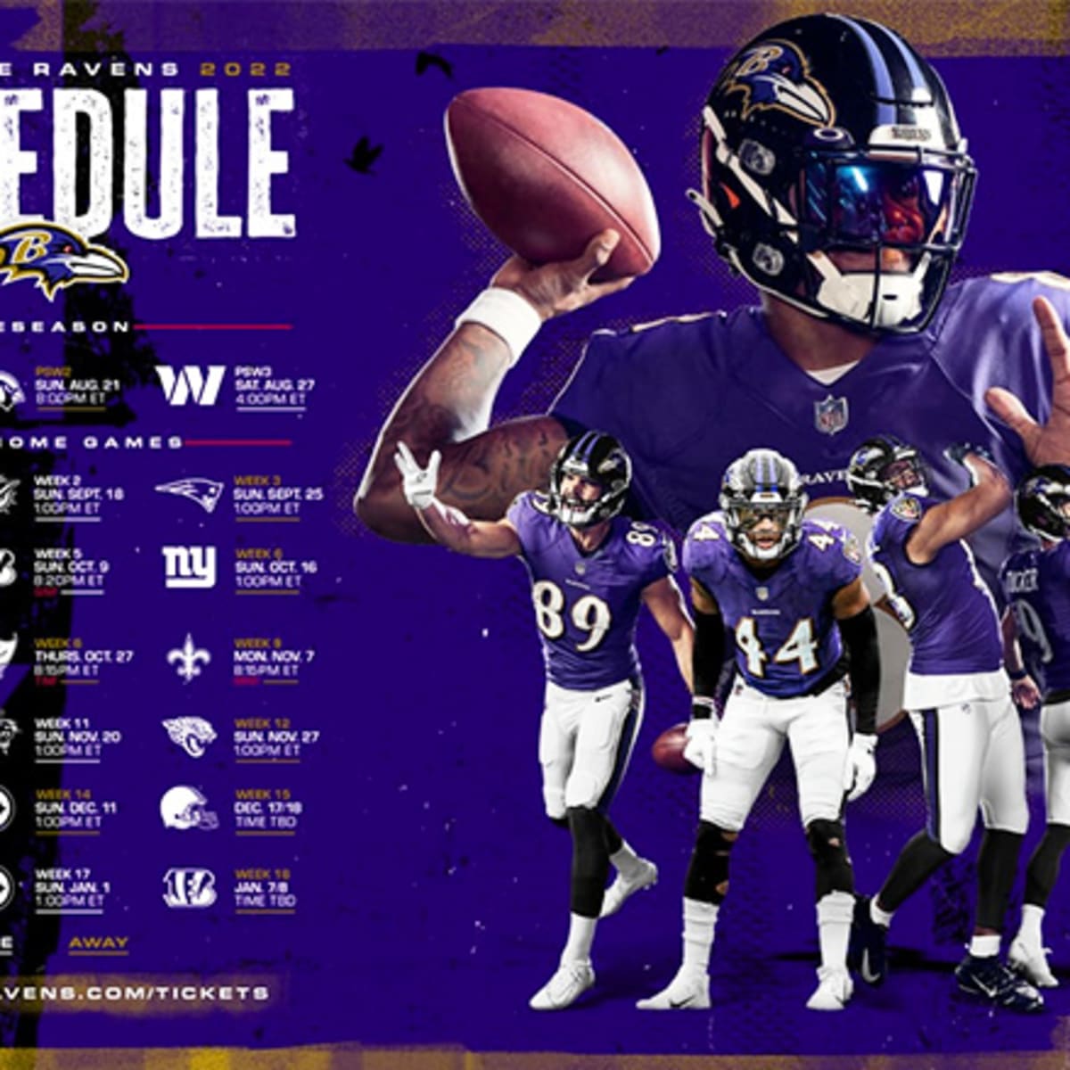 Baltimore Ravens Schedule 2022 