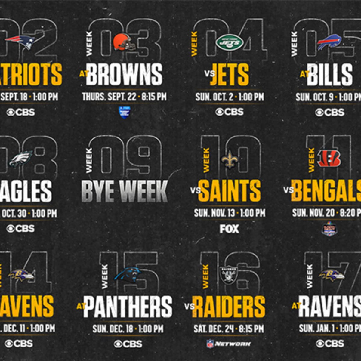 2023 Pittsburgh Steelers Schedule