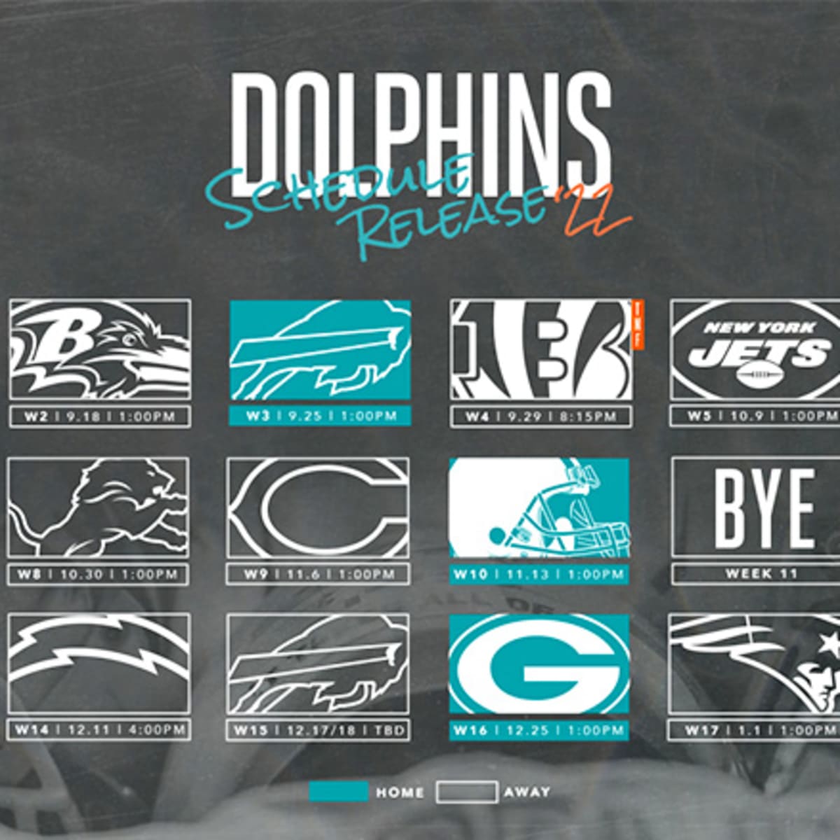 Miami Dolphins Schedule 2022 
