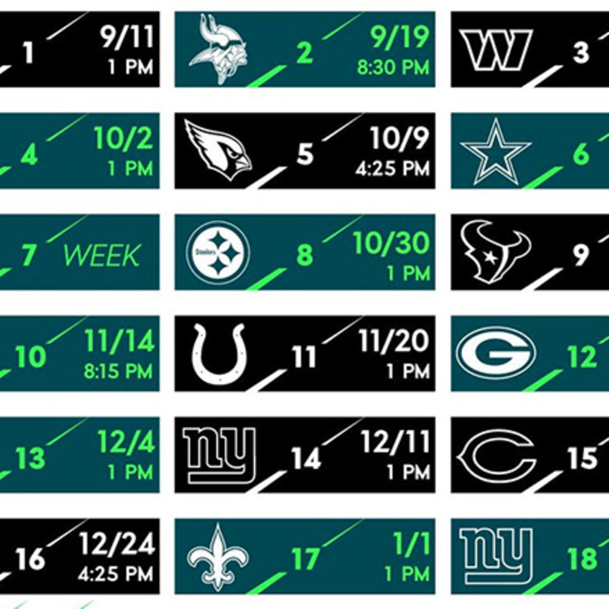 Philadelphia Eagles Schedule 2022 