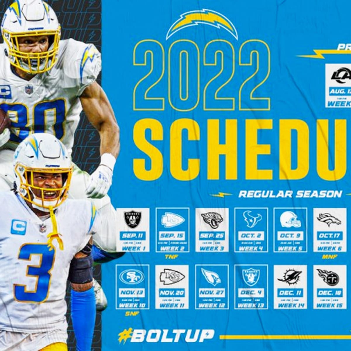 los angeles chargers games