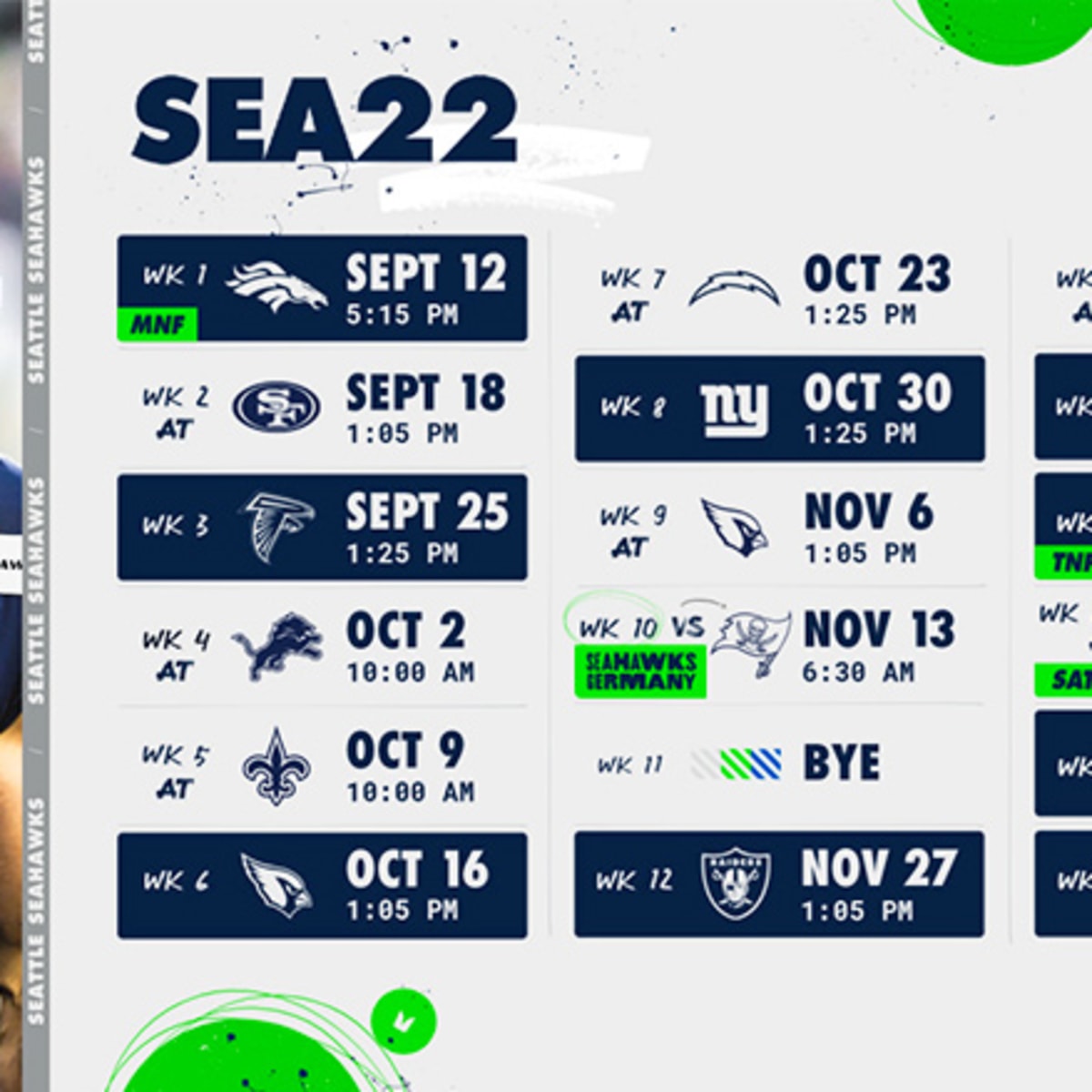 seahawks 2022 schedule