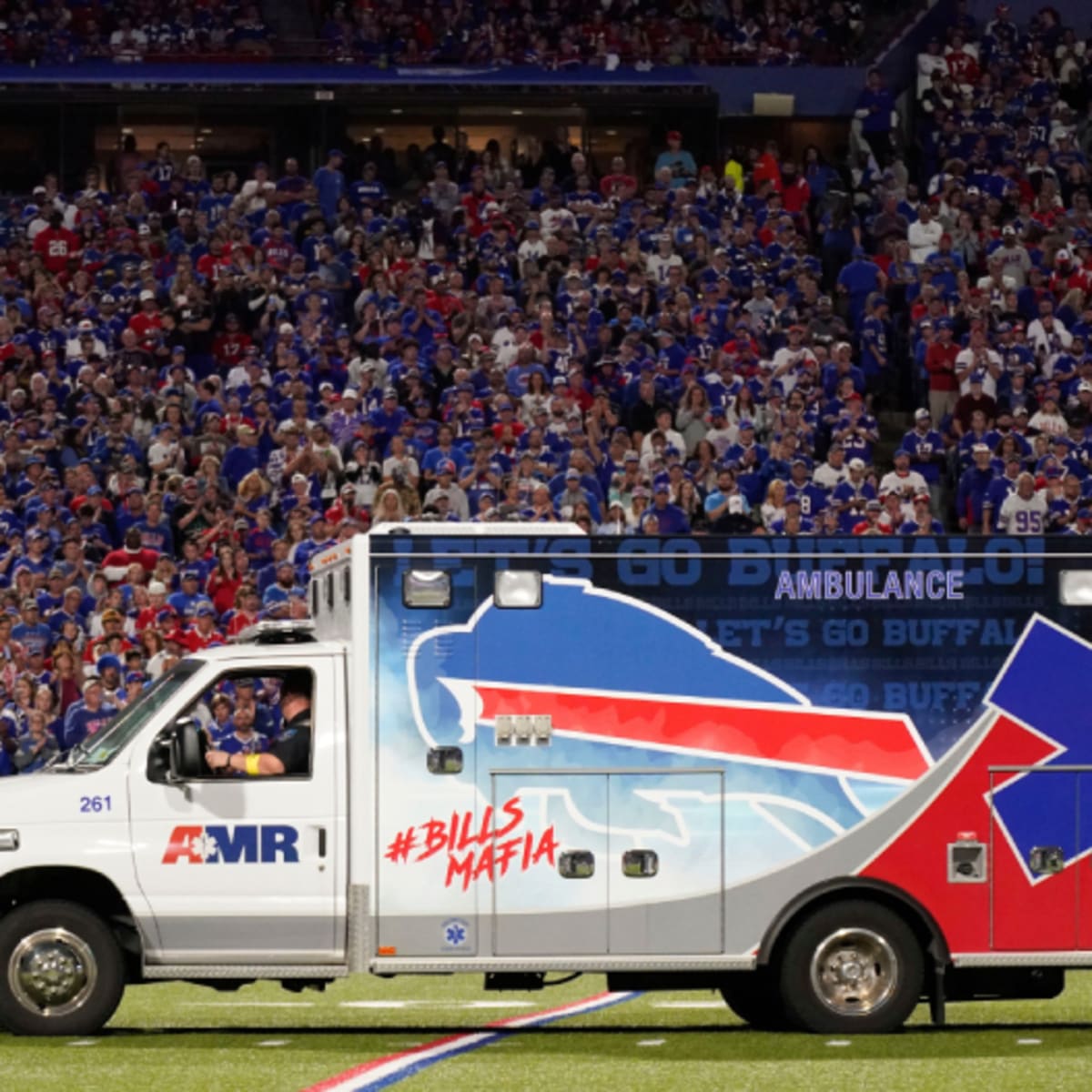 Dane Jackson carted off field during Bills-Titans MNF game