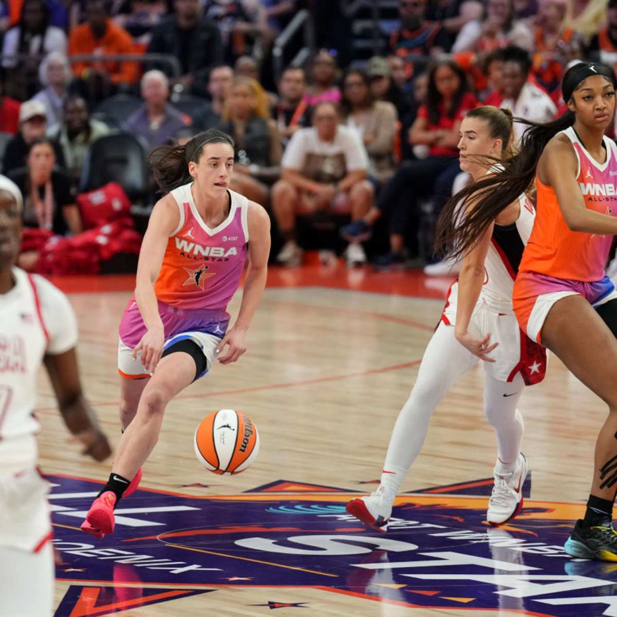 Fans United Over Footage of Caitlin Clark Directing Angel Reese During WNBA  All-Star Game - Athlon Sports