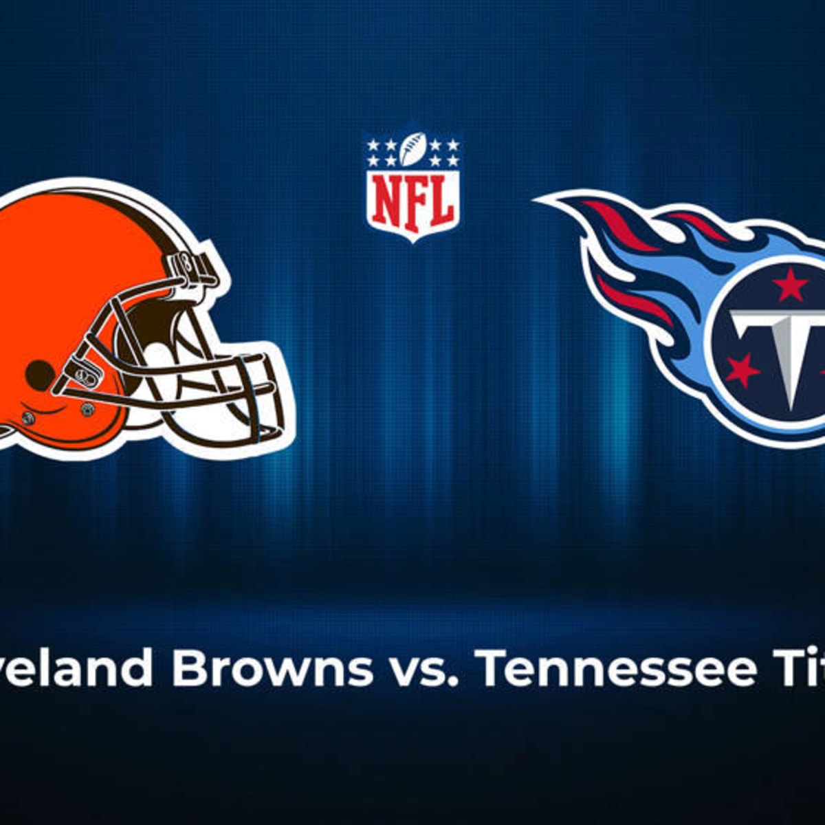 Tennessee Titans home favorites vs. Cleveland Browns in Week 13