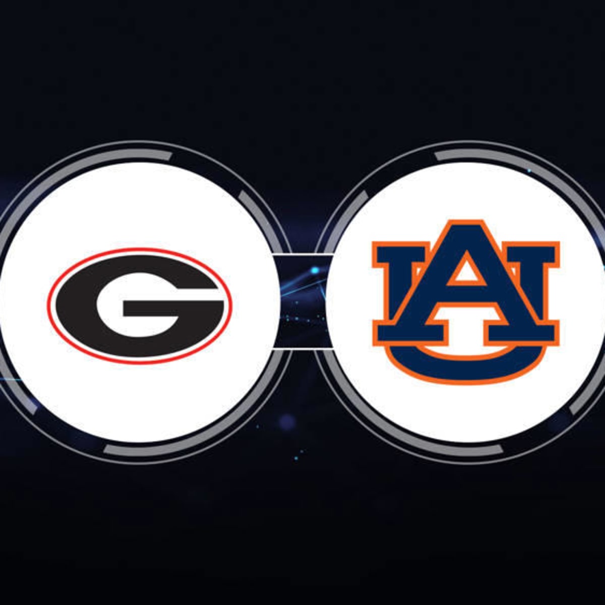 Georgia's game at Auburn will Kickoff at 3:30 on CBS