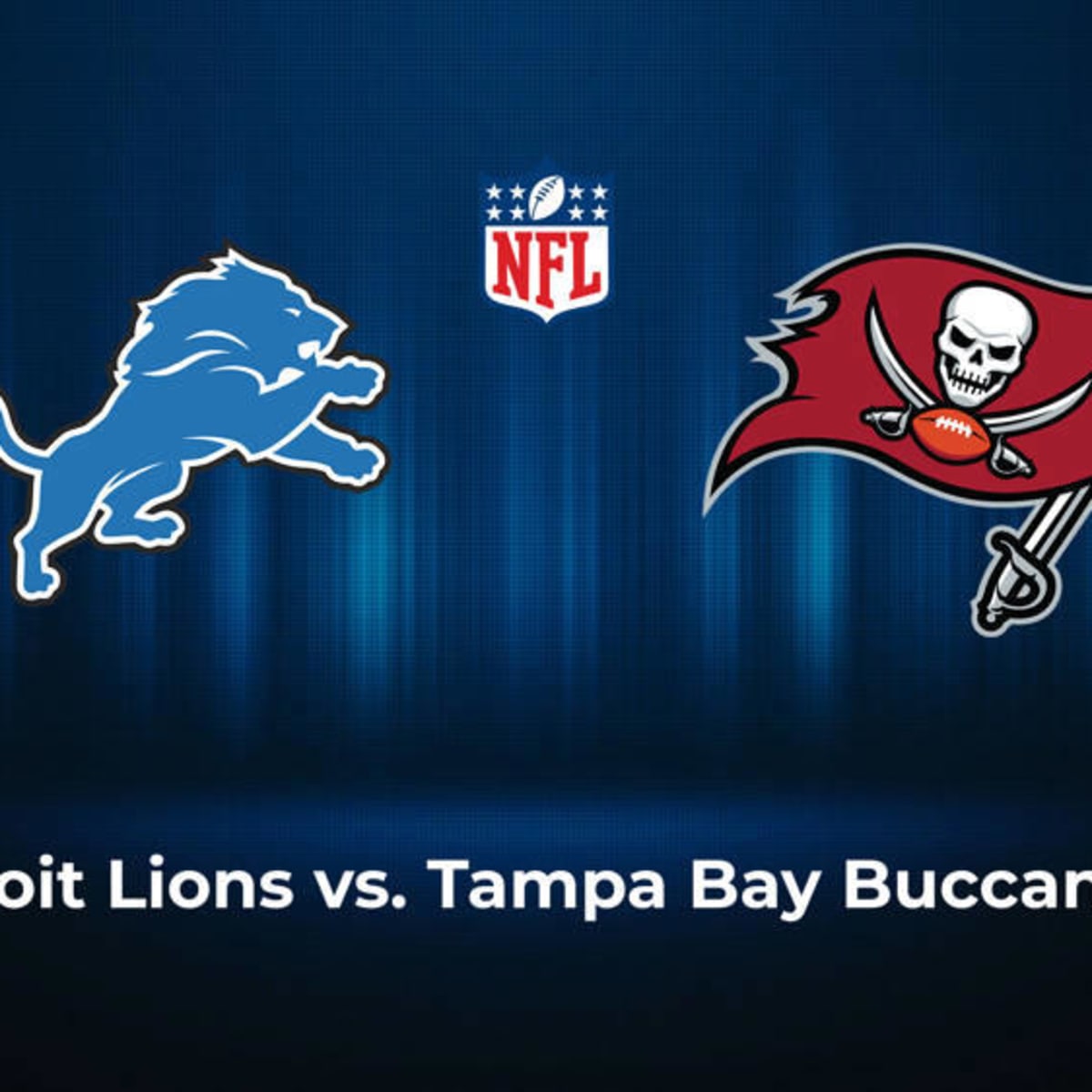 Detroit Lions-Tampa Bay Buccaneers set for the Saturday after