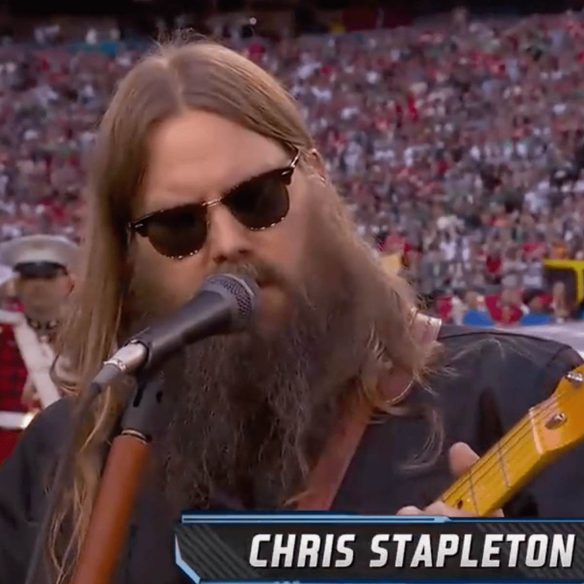 Video: Chris Stapleton Performs Super Bowl LVII National Anthem 