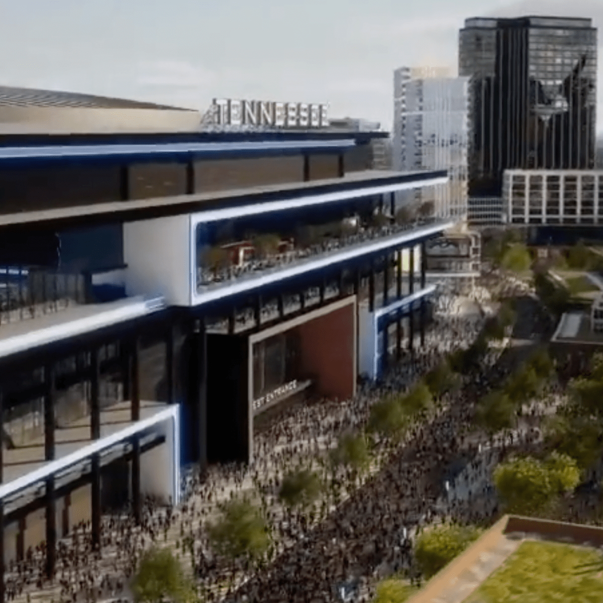 Front Office Sports on X: Details behind the Tennessee Titans' proposed  $2.1 billion stadium: ▪️ 1.7 million sq. ft. ▪️ Capacity of 60,000 ▪️  Exterior terraces, panoramic porches ▪️ High-tech ETFE translucent