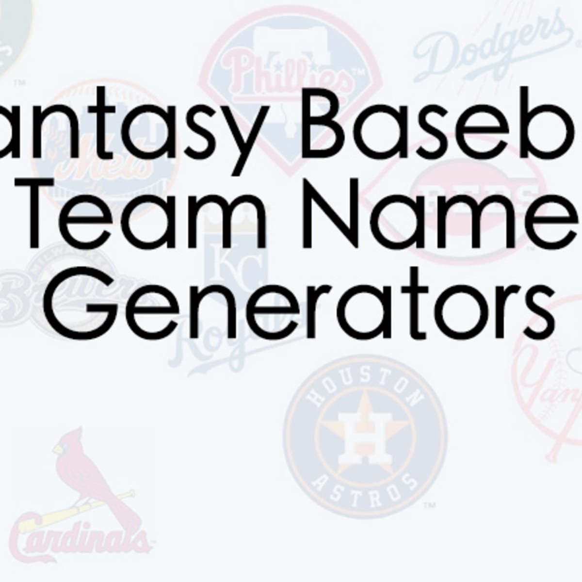 Fantasy baseball team names sale
