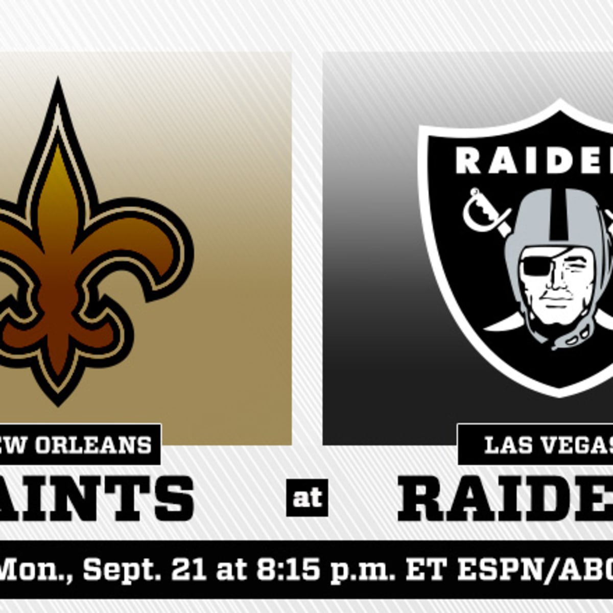 Monday Night Football New Orleans Saints vs. Las Vegas Raiders