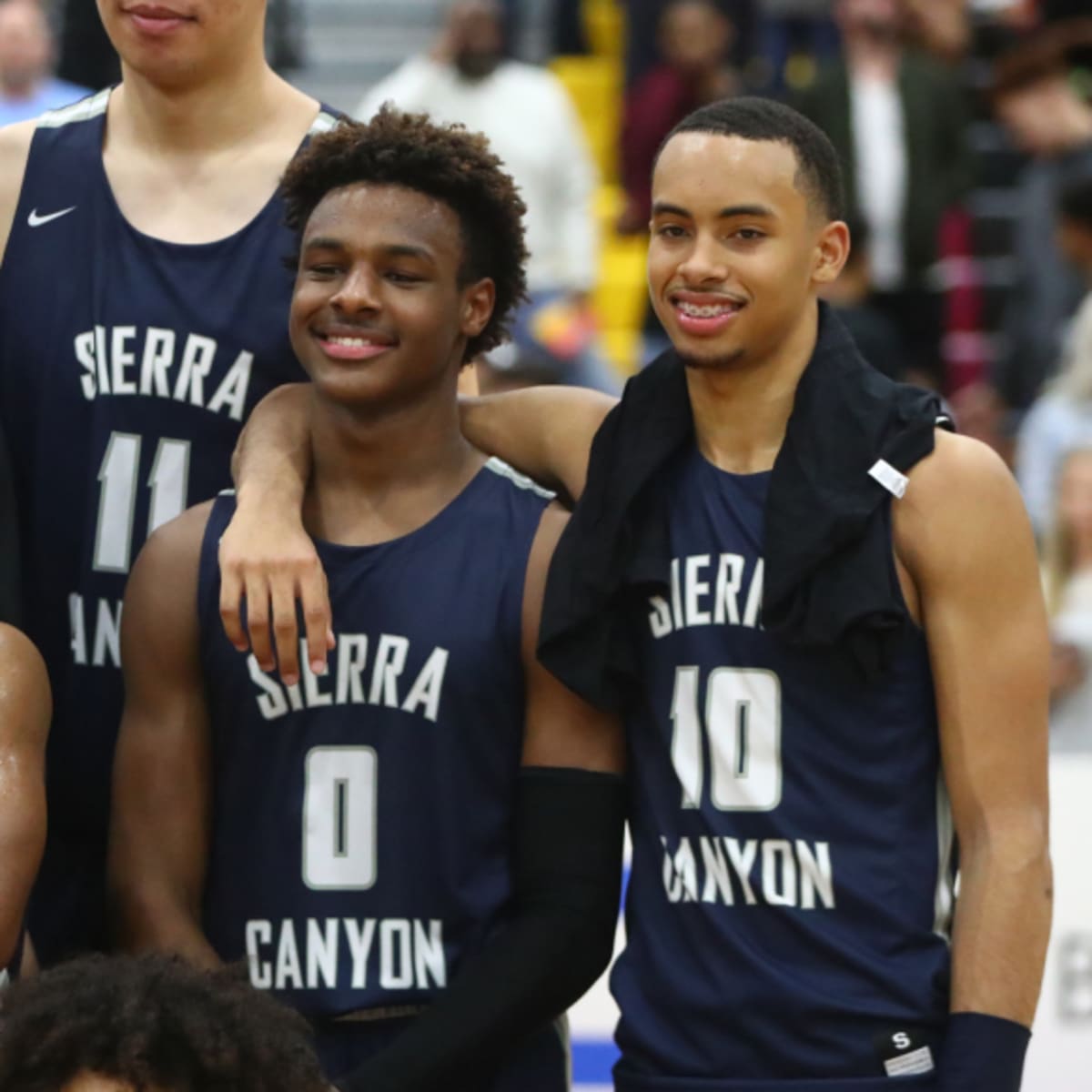 LeBron s Reaction To Bronny James High School Teammate Getting Drafted Went Viral Athlon Sports